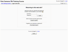 Tablet Screenshot of moodle.parkcameras.com